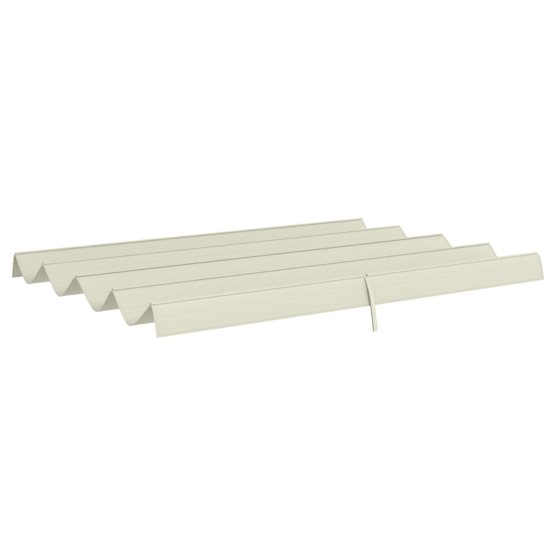 Retractable Pergola Canopy, Sun Shade Cover, UV30+ Protected Replacement Canopy Fabric for 9.8' x 7.1' Pergola, Cream White
