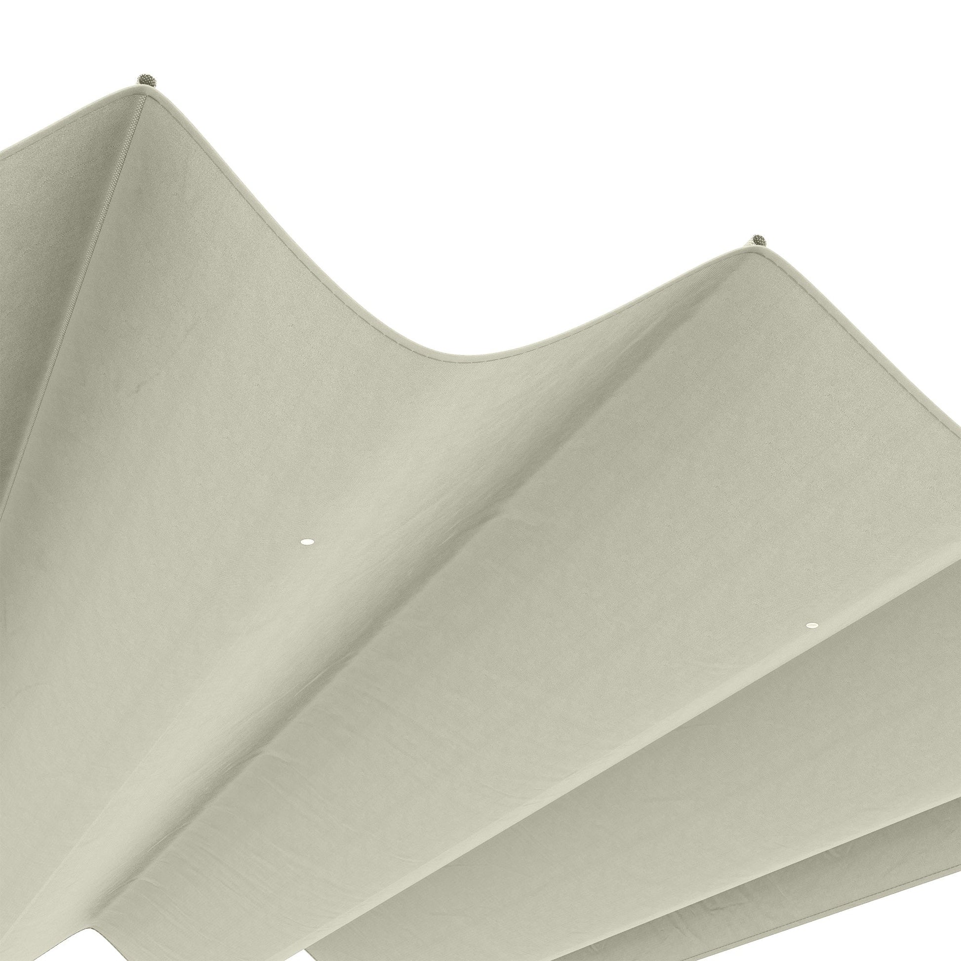 Retractable Pergola Canopy, Sun Shade Cover, UV30+ Protected Replacement Canopy Fabric for 9.8' x 7.1' Pergola, Cream White