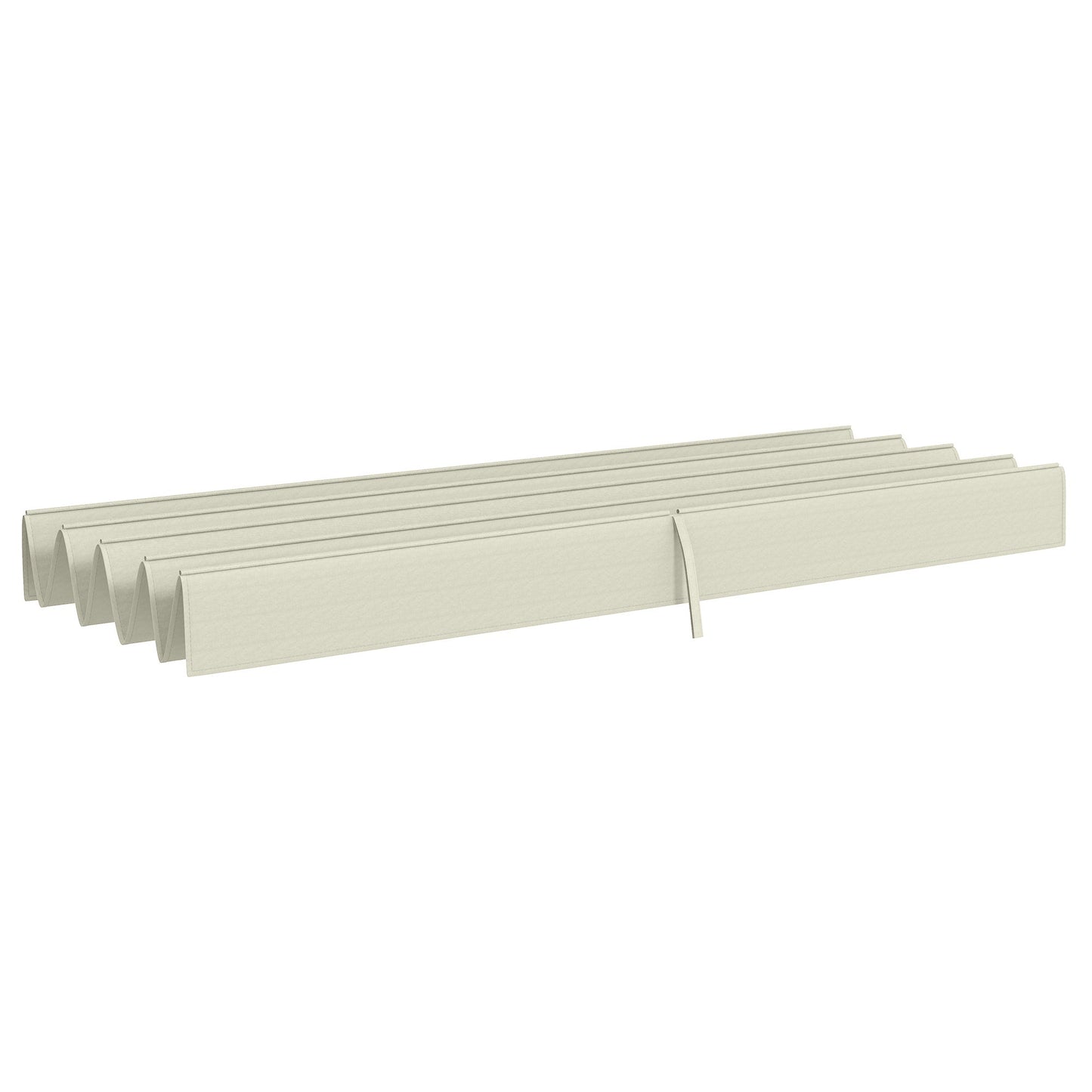 Retractable Pergola Canopy, Sun Shade Cover, UV30+ Protected Replacement Canopy Fabric for 9.8' x 7.1' Pergola, Cream White