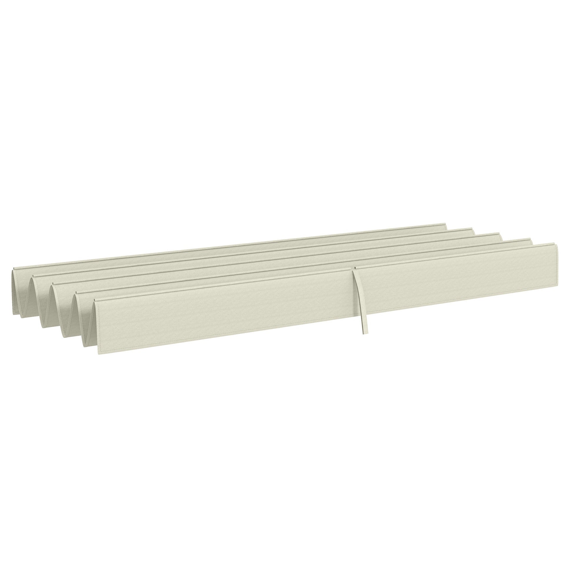 Retractable Pergola Canopy, Sun Shade Cover, UV30+ Protected Replacement Canopy Fabric for 9.8' x 7.1' Pergola, Cream White