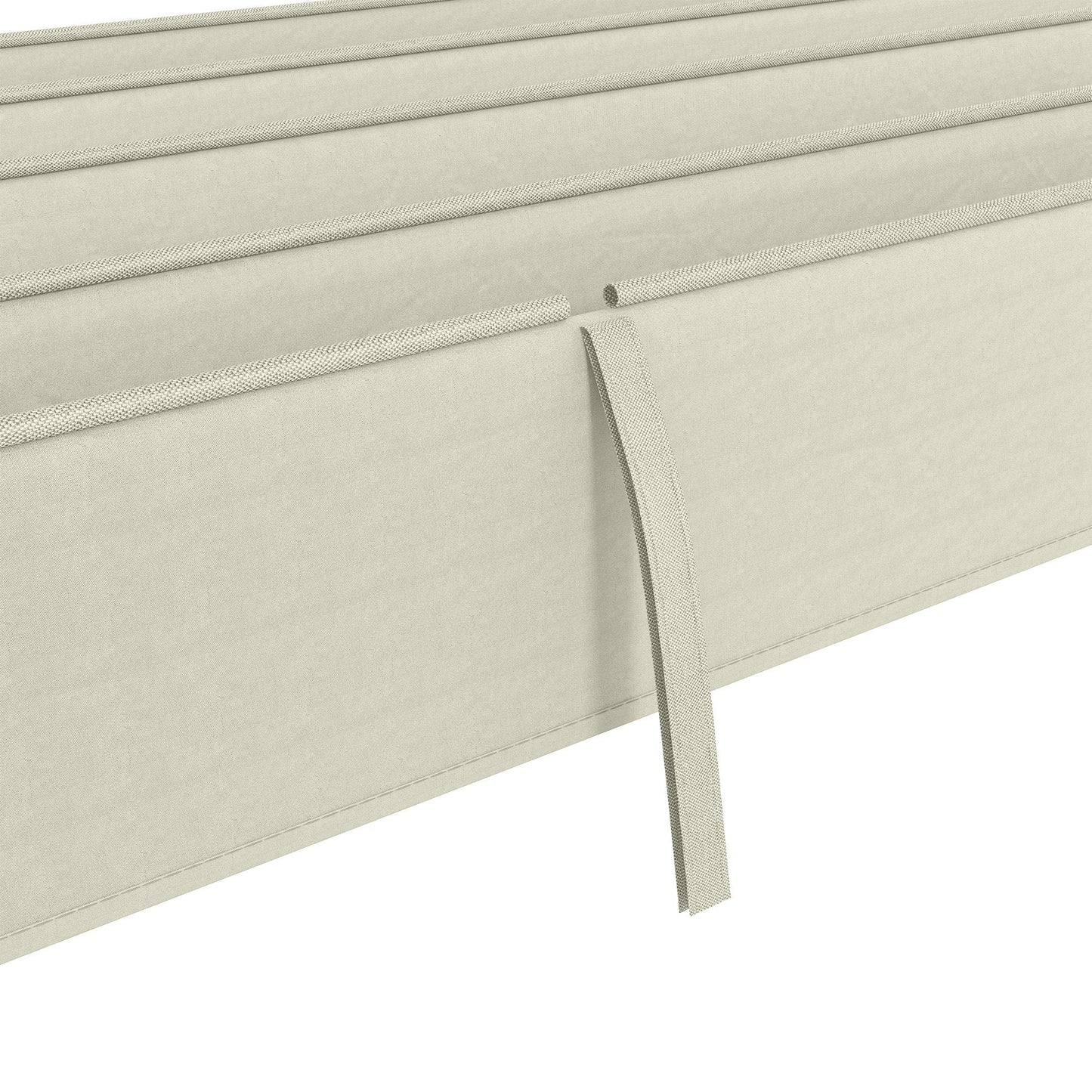 Retractable Pergola Canopy, Sun Shade Cover, UV30+ Protected Replacement Canopy Fabric for 9.8' x 7.1' Pergola, Cream White