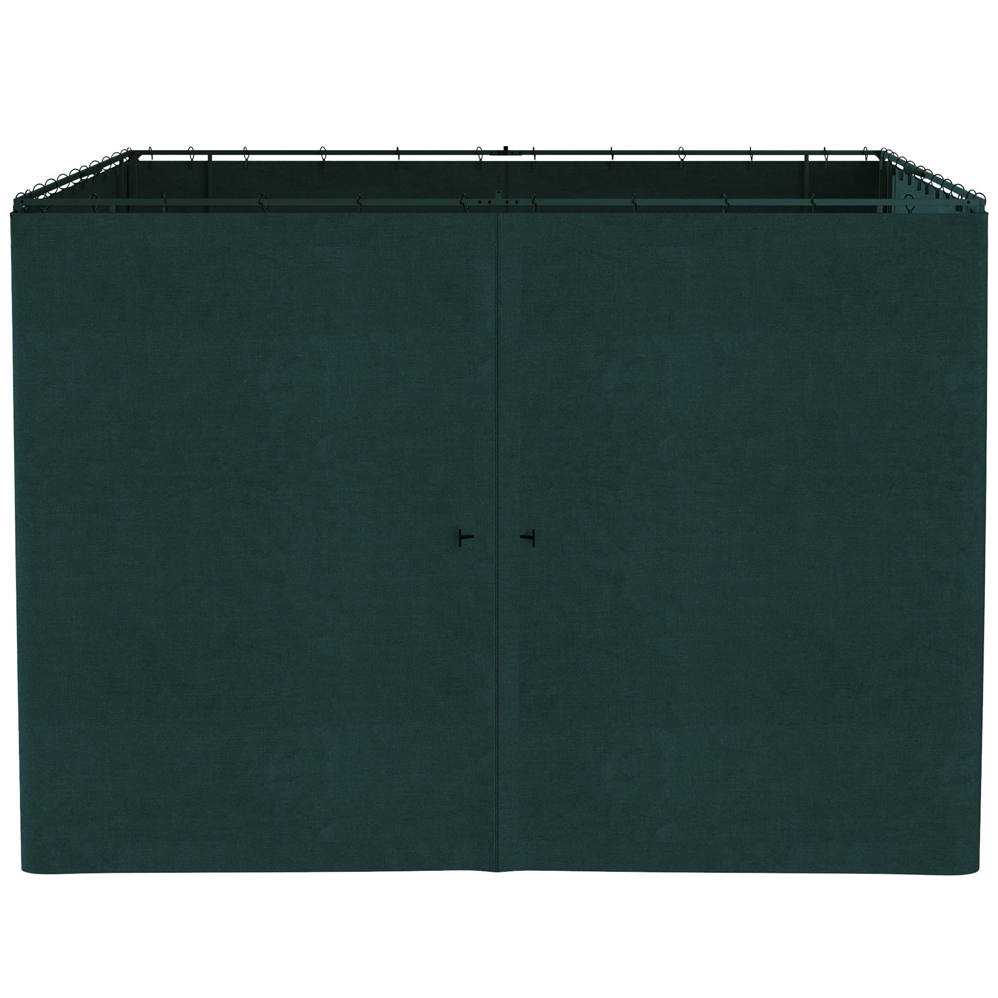 10' x 10' Universal Gazebo Sidewall Set with 4 Panels, Hooks/C-Rings Included for Pergolas & Cabanas, Slate Grey