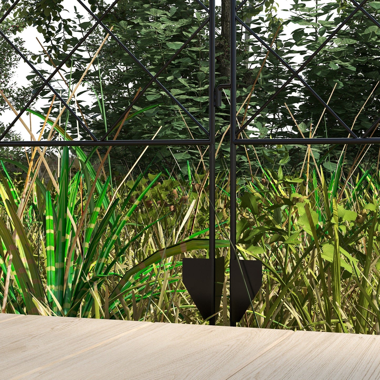 Garden Fence, 7 Pack Steel Fence Panels, 11.3' L x 43" H, Rust-Resistant Animal Barrier, Decorative Border Flower Edging for Yard, Patio, Outdoor Decor, Swirl Vines